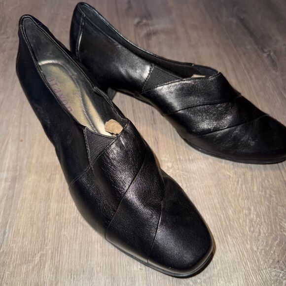 Aravon by New Balance Slip On Casual Block Heel Womens Size 9D Black NWOB - Picture 5 of 11